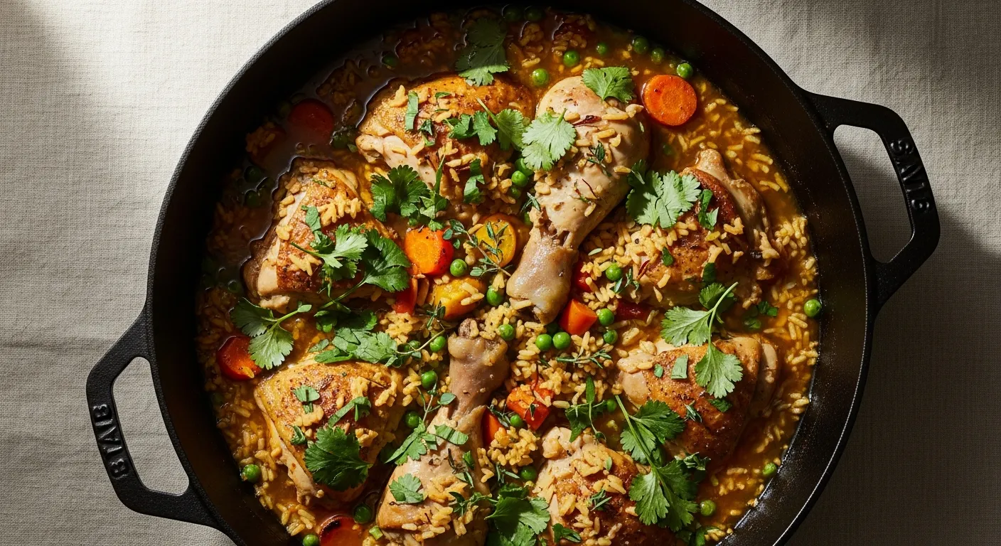 A bubbling skillet of one-pot weeknight dinner